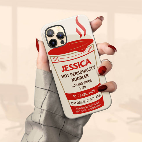 Personalized Funny Instant Noodles Cup iPhone Case